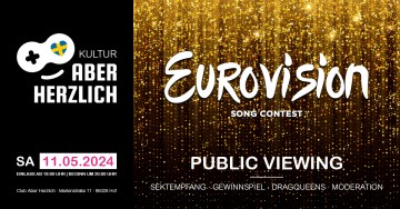 ESC Public Viewing – Eurovision Song Contest 2024 Finale – Eintritt frei! – Anschließend Party...